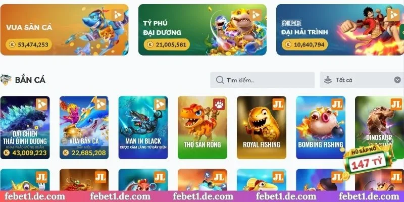 Đặc điểm nổi bật của bắn cá Febet