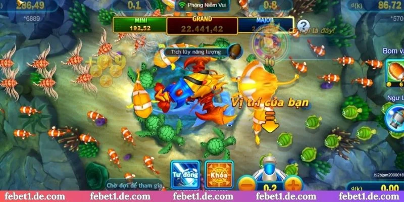 Dùng vũ khí tân tiến rinh Jackpot đánh cá