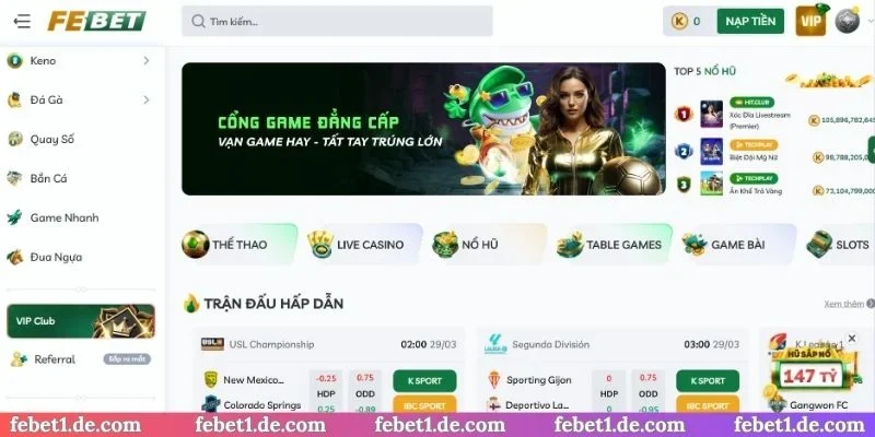 Tải app Febet